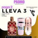 0067 - KIT 3 PERFUMES CABALLERO + REGALO (Yara Lattfa+212 Vip rose +Orientica Ambar Rouge)