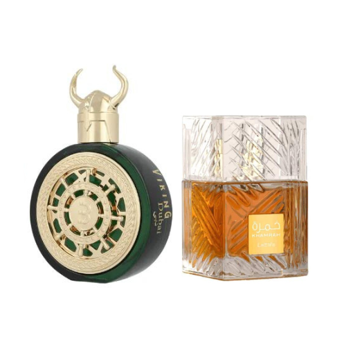 0039 - KIT 2 PERFUMES + REGALO (Khamrah,Vikingos)