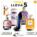 13 - 5 PERFUMES + REGALO (Chanel N5 - Valvet Gold  - Good Girl - Scandal - Yara Lattafa + Perfumero regarcable)