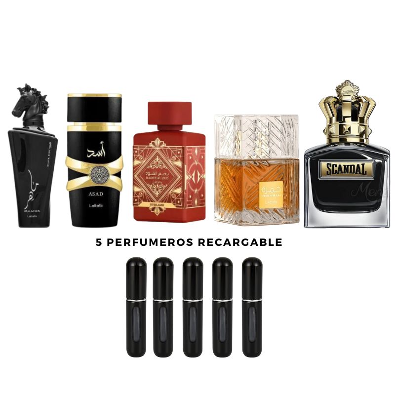 0129 - 5 PERFUMES + 5 REGALOS