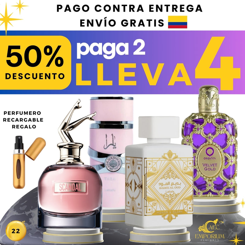 22 - 4 PERFUMES +REGALO