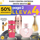 24 - 4 PERFUMES + REGALO (Yara candy, 212 rose, Ariana, J'adare + perfumero)