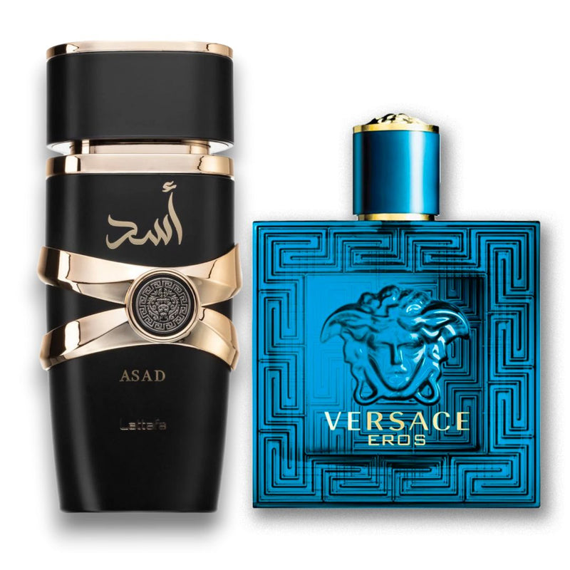 0072- KIT 2 PERFUMES  (Asad+Versace Eros)