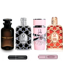 0079- KIT 4 PERFUMES + 2 RAGALOs (Ombre nomade+oud safron+yara latafa+royal amber + 2 perfumeros)