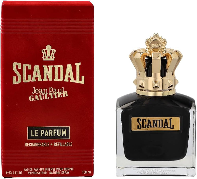 0134 - 4 PERFUMES + 1 REGALO (Scandal+one million+vip black+bvulgari + perfumero)