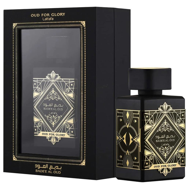 0032 - KIT 4 PERFUMES + REGALO ( Lattafa Oud For Glory, Lattafa Asad, Al Haramain, Ombre Nomade)