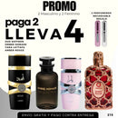 0111 - 4 PERFUMES + REGALO (Asad+yara+ombre nomade+amber+2 perfumero)