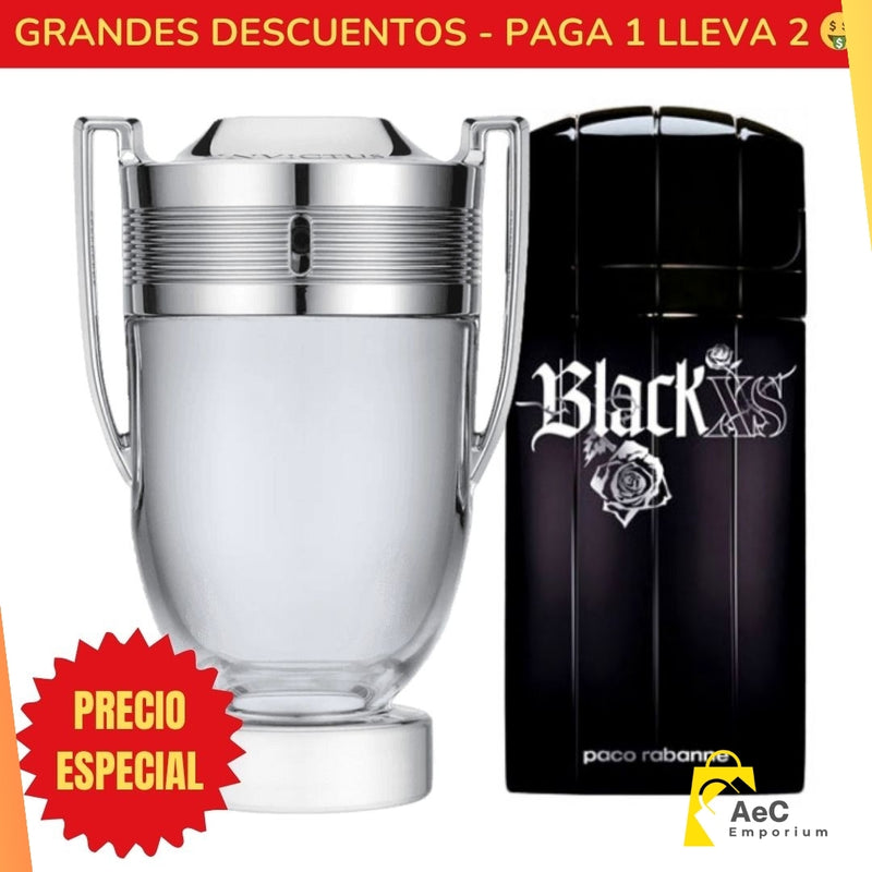 0009 - KIT 2 PERFUMES  (Invictus - Black Xs)