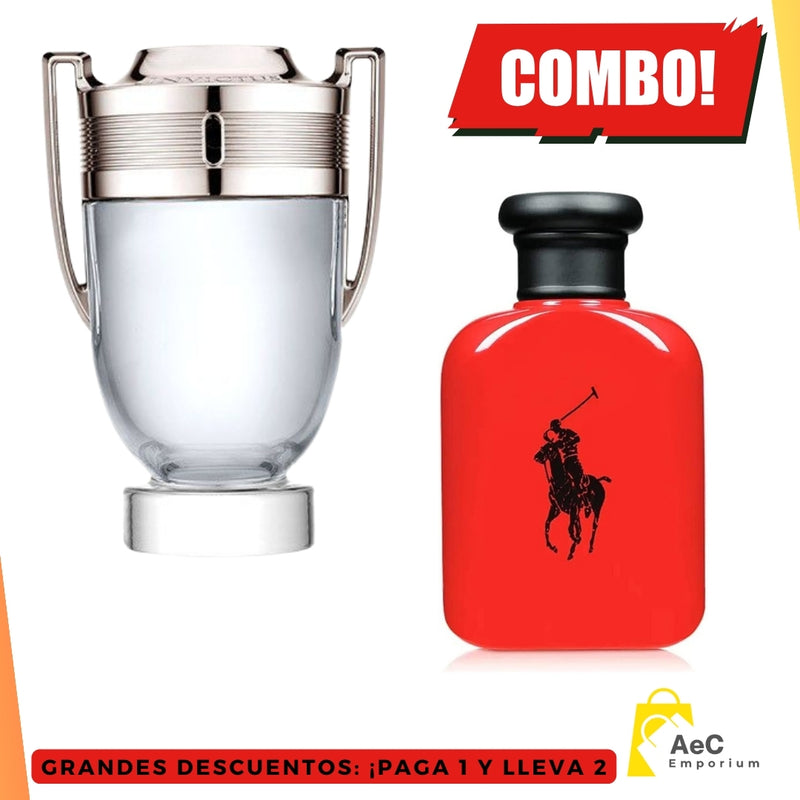 0006 - KIT 2 PERFUMES (Invictus - Polo Red)