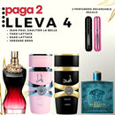 0074- KIT 4 PERFUMES +  2 RAGALO (Asad+eros+yara+jean Paul la belle+ 2 perfumero)