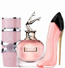 0026 - KIT 3 PERFUMES -(Scandal- Lataffa Yara, Good Girl Blush)