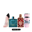 0084 - KIT 1 PERFUME + REGALO (Good girl+Eros+amber rogué+yara+perfumero)