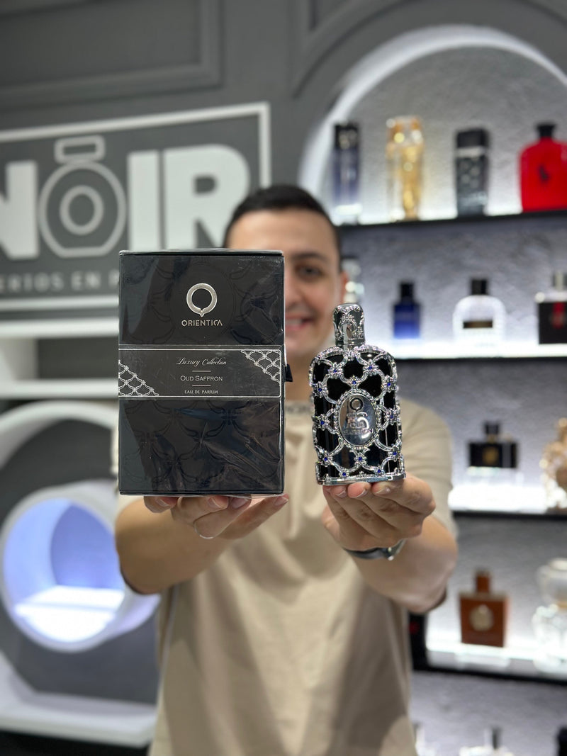 05 KIT 4 PERFUMES + 1 REGALO (Club de nuit+oud saffron+asad+bharara + perfumero)