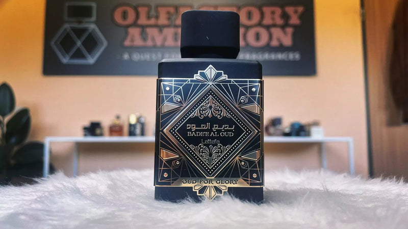 07 - KIT 4 PERFUMES + REGALO ( Lattafa Oud For Glory, Lattafa Asad, Al Haramain, Ombre Nomade)
